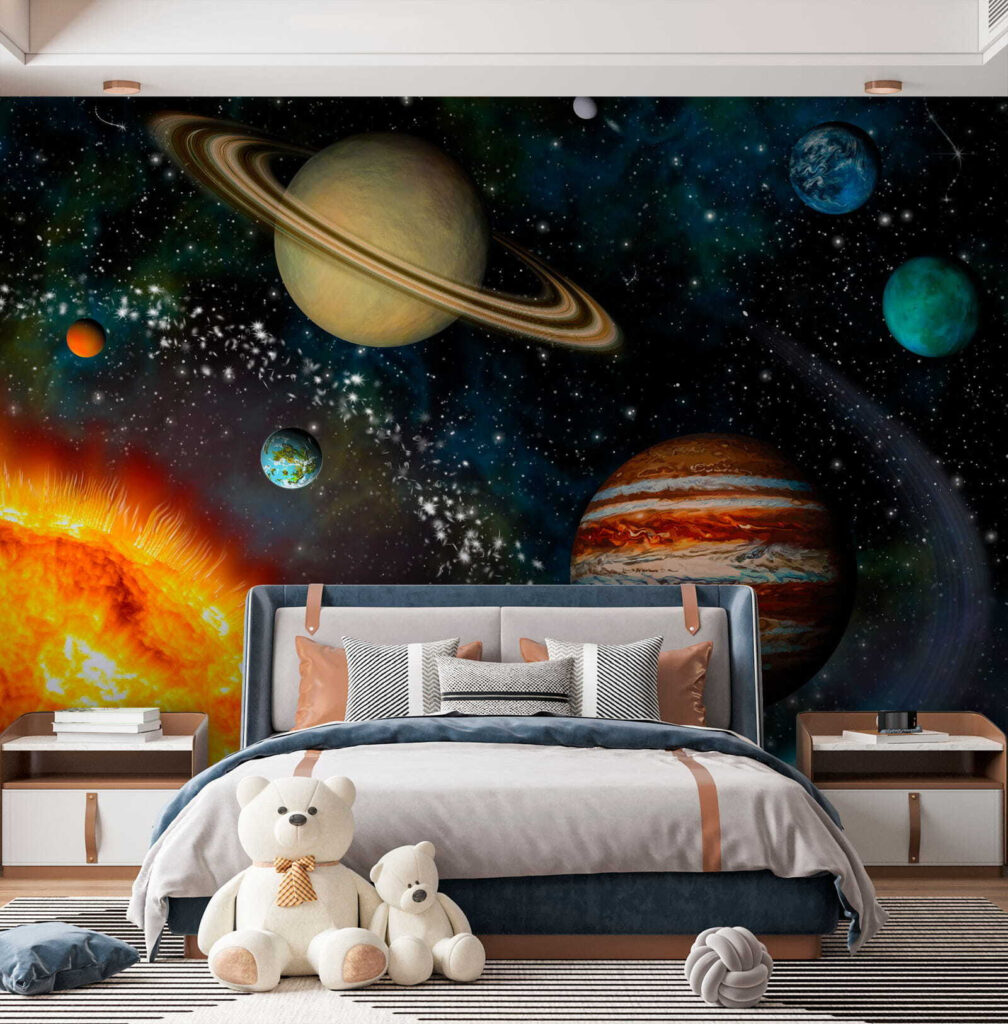 Sol intenso entre estrellas — interior 2