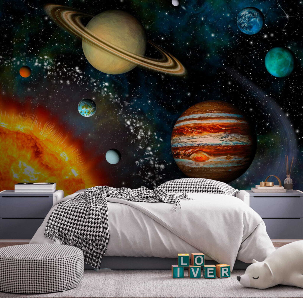 Sol intenso entre estrellas — interior 3