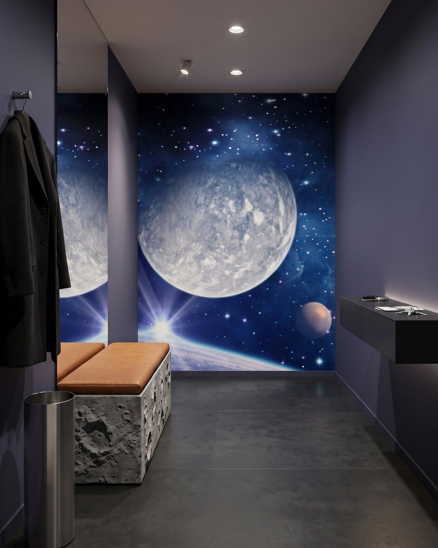 Luna y estrellas azules — interior 3
