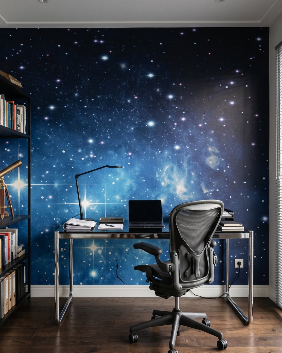 Luna y estrellas azules — interior 5