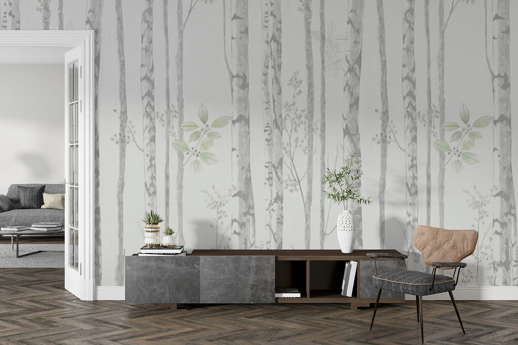 Abedules con hojas verdes — interior 6