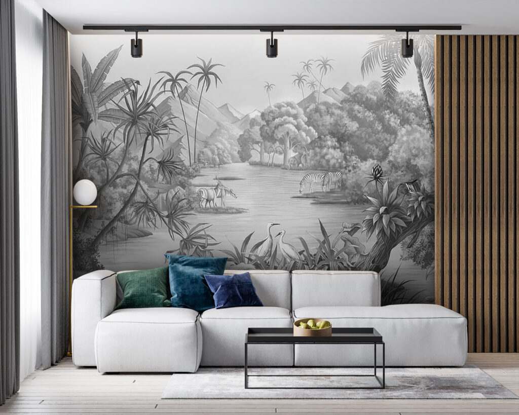 Río entre palmeras — interior 7