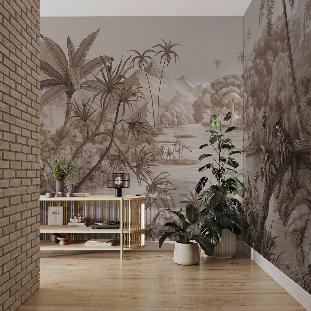 Río entre palmeras — interior 3