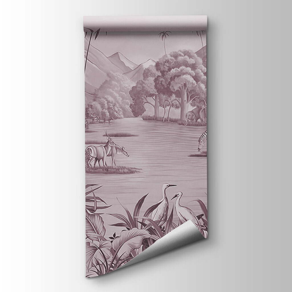 Río entre palmeras — vista del producto