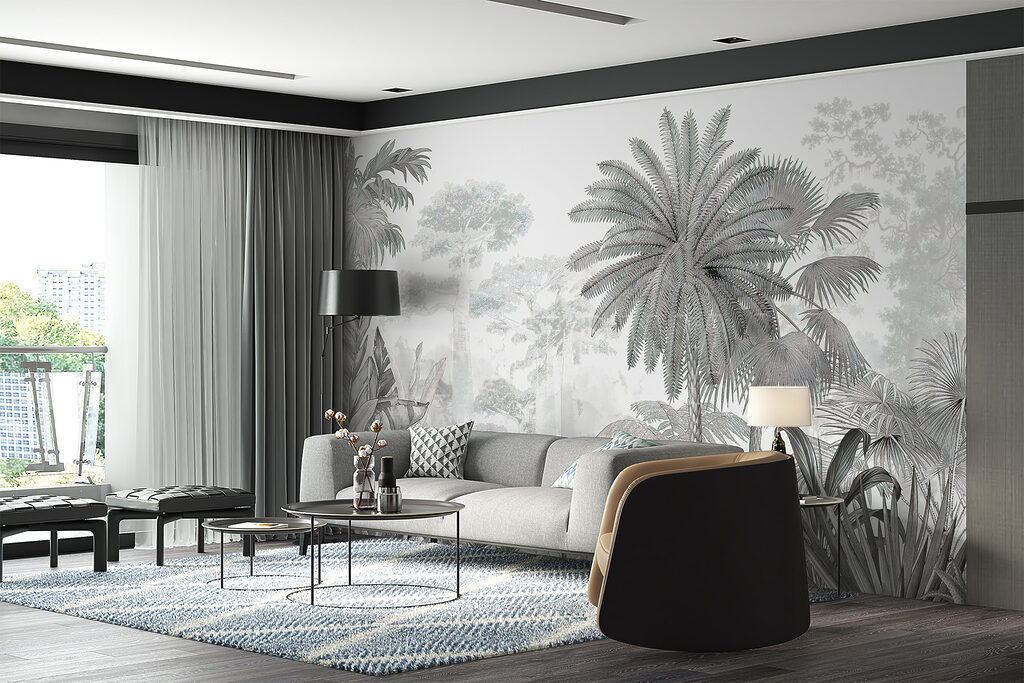 Palmera alta dibujada — interior 5