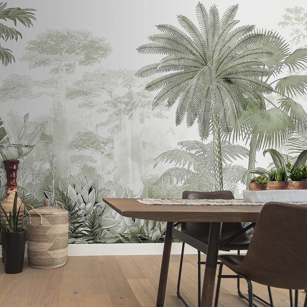 Palmera alta dibujada — interior 3