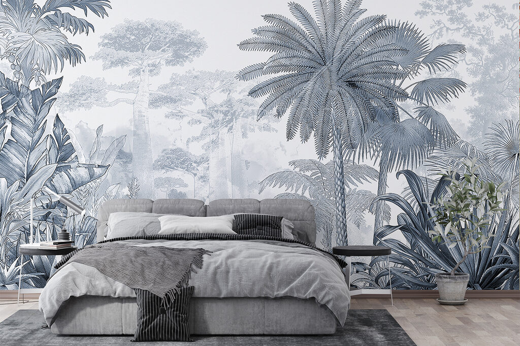 Palmera alta dibujada — interior 2