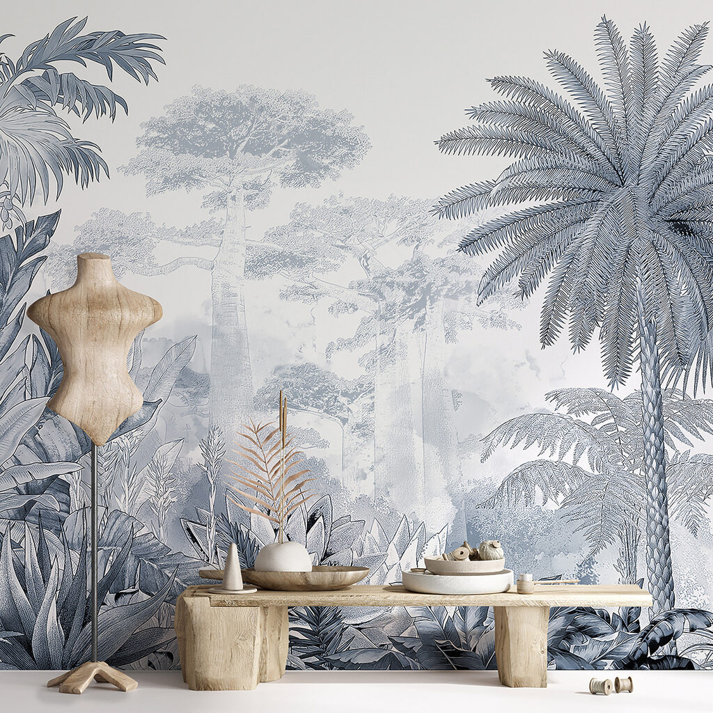 Palmera alta dibujada — interior 3