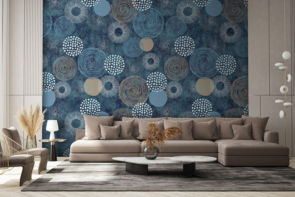 Círculos sobre azul océano — interior 2