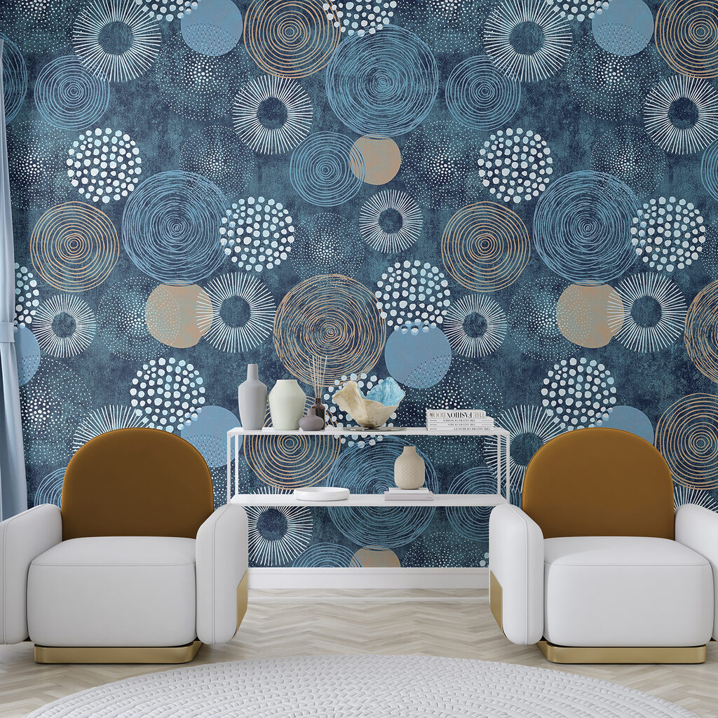 Círculos sobre azul océano — interior 3