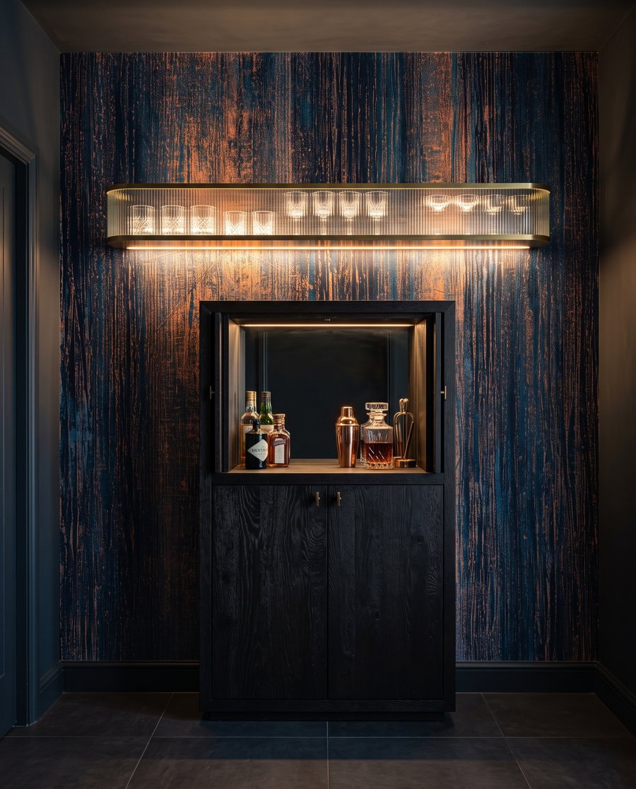 Franjas azules con óxido — interior 5