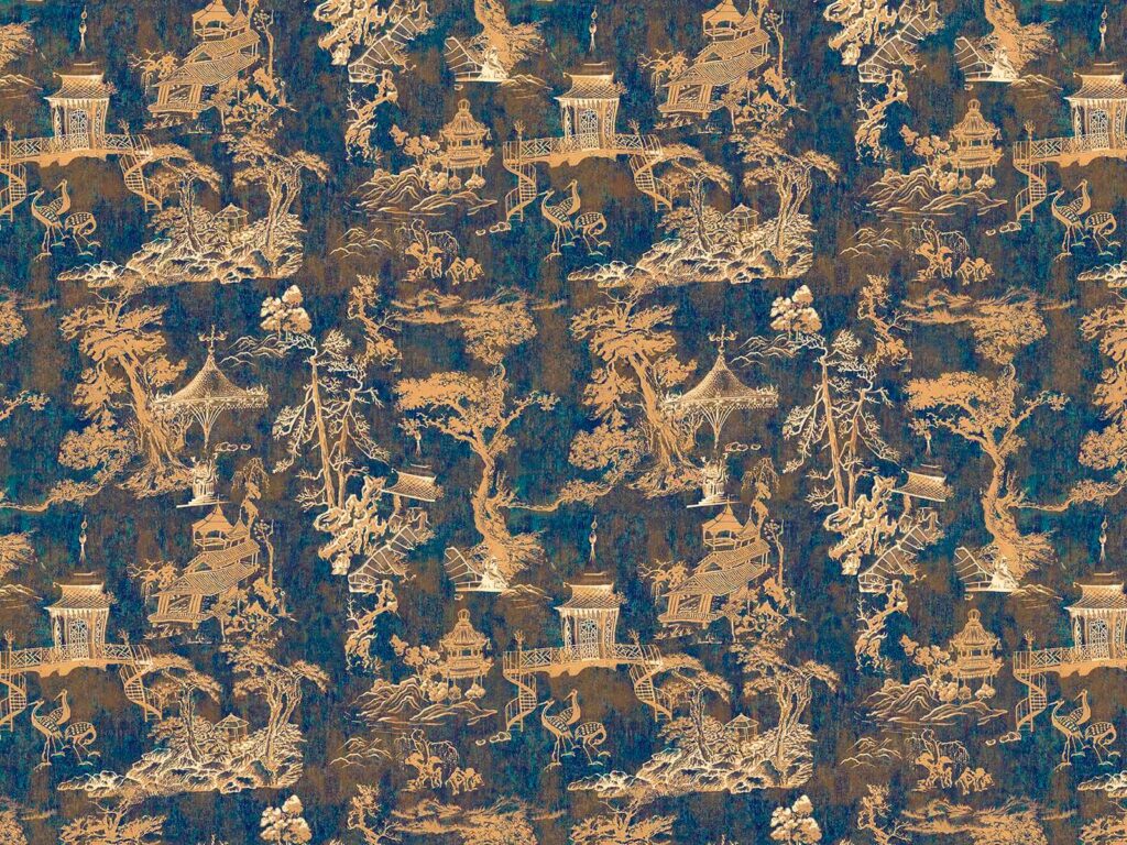 Paisaje dorado nocturno — diseño completo