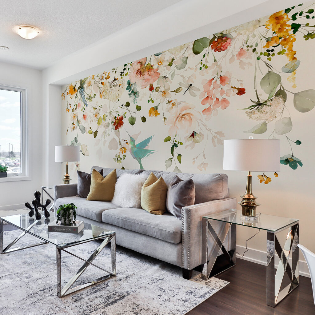 Borde floral con pájaros — interior 4