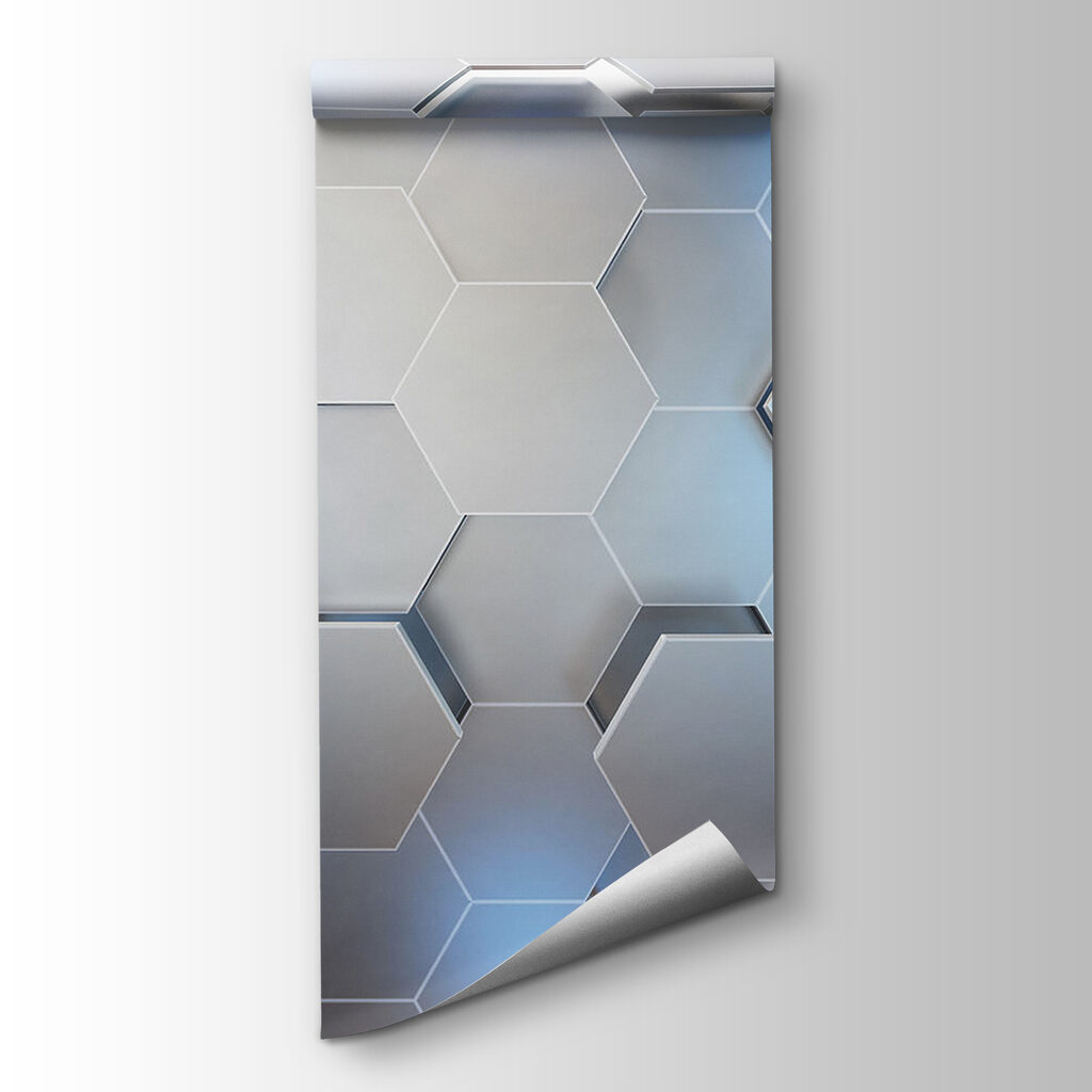 Hexágonos azul claro — vista del producto