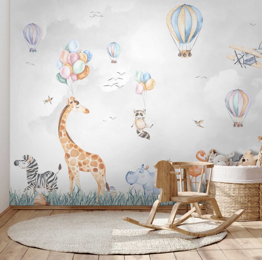 Animales bajo globos — interior 4