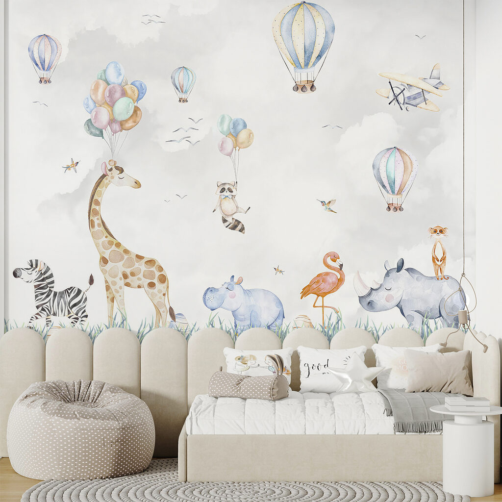 Animales bajo globos — interior 10