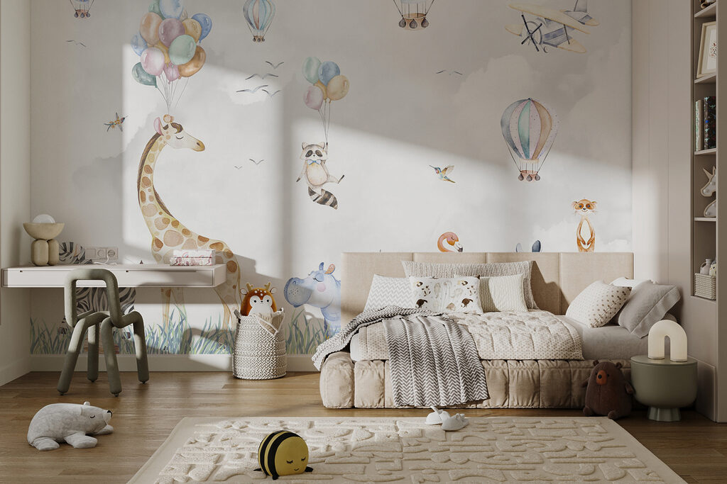 Animales bajo globos — interior 11