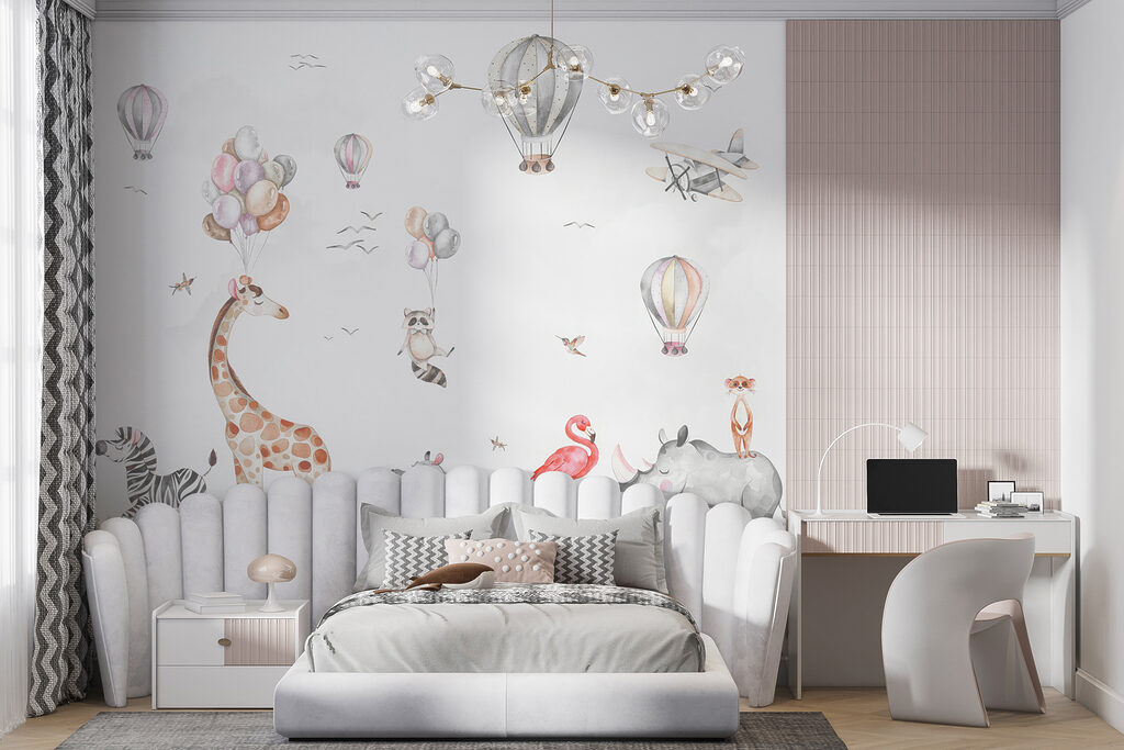 Animales bajo globos — interior 3
