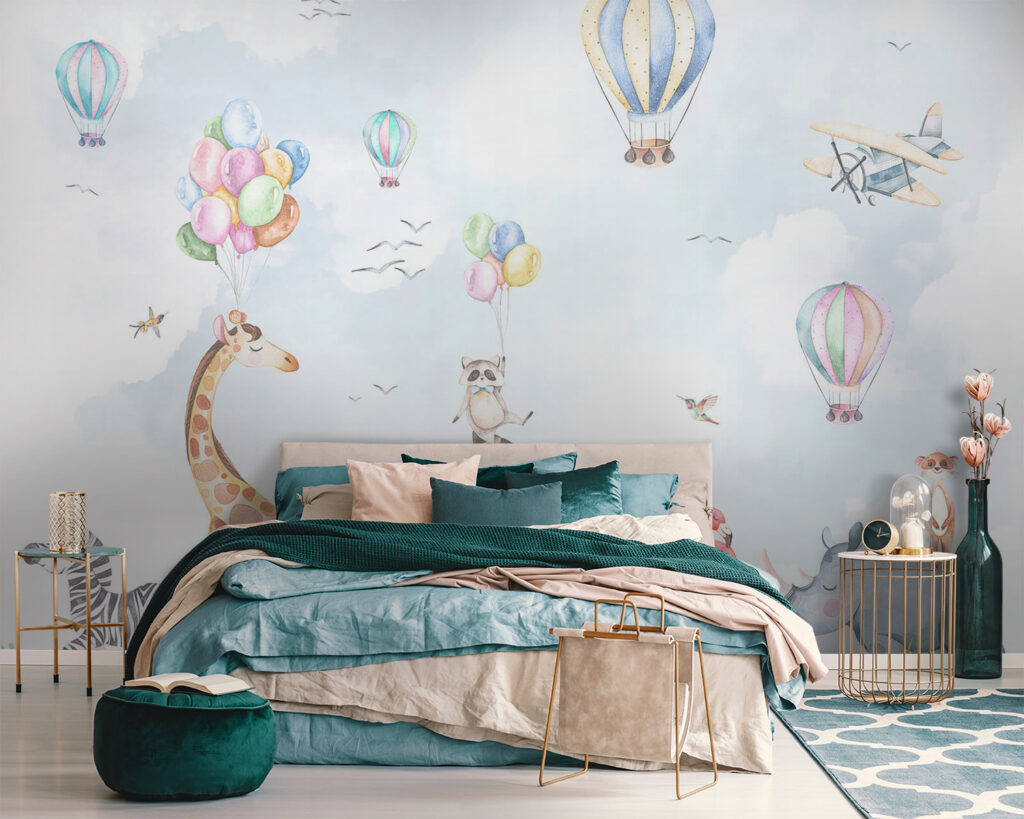 Animales bajo globos — interior 2