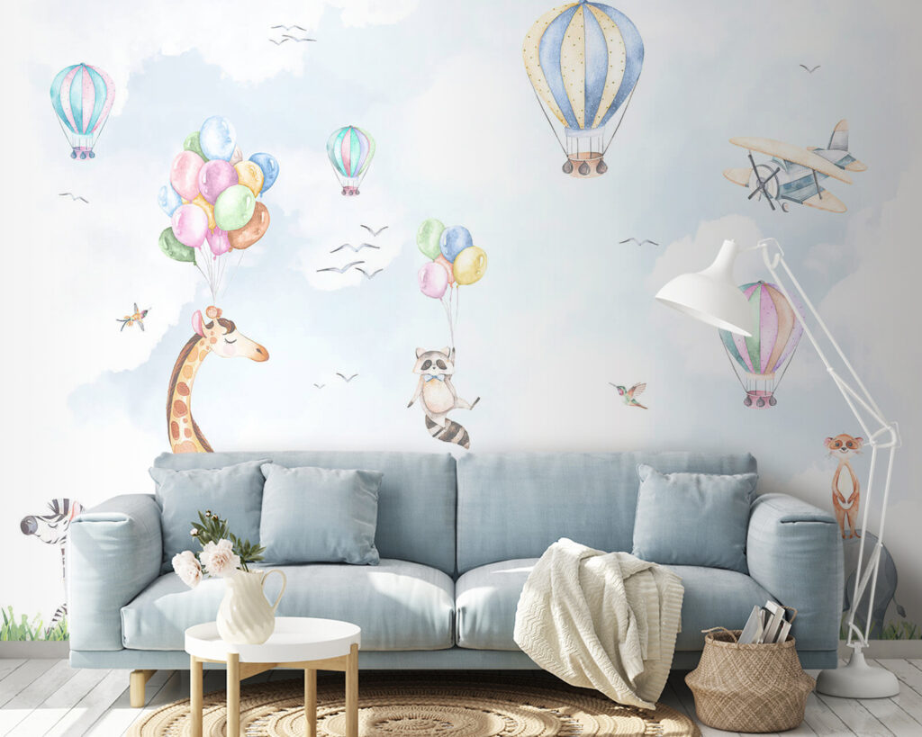 Animales bajo globos — interior 3