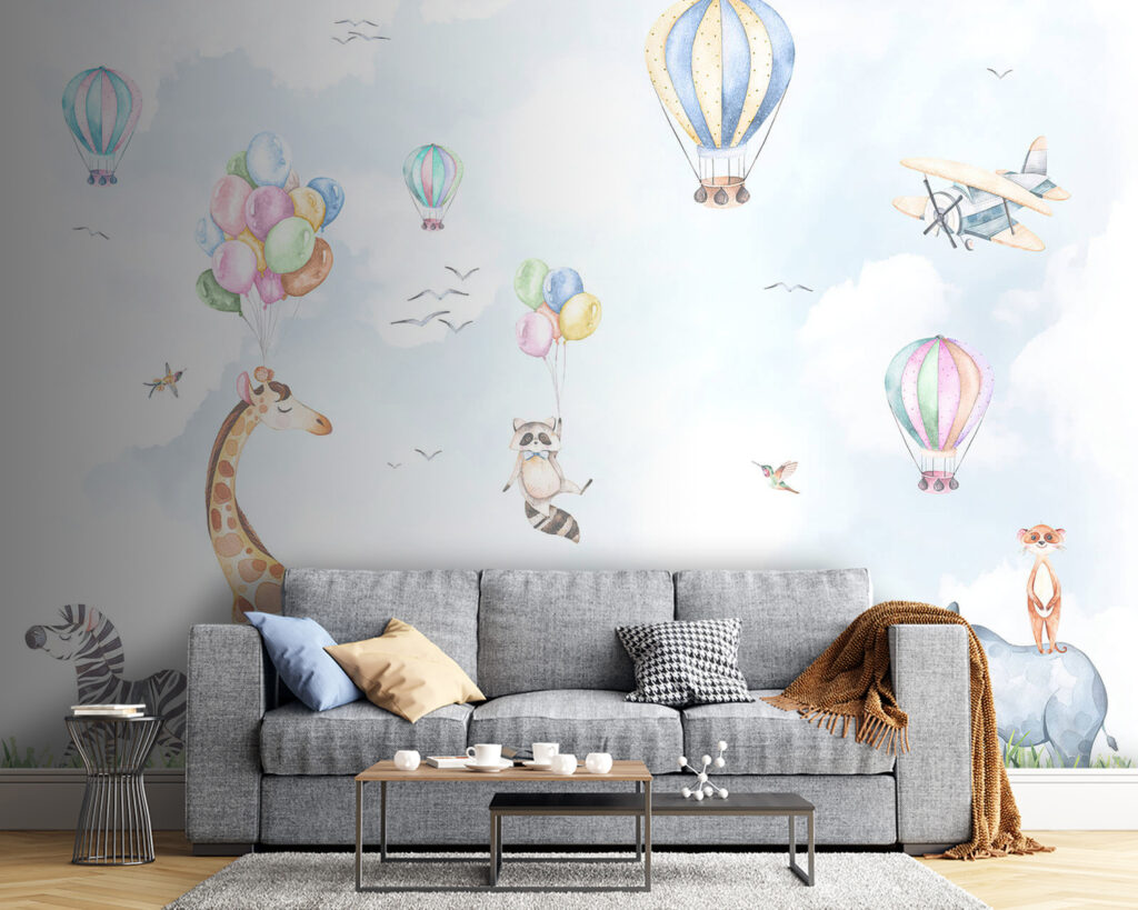 Animales bajo globos — interior 5
