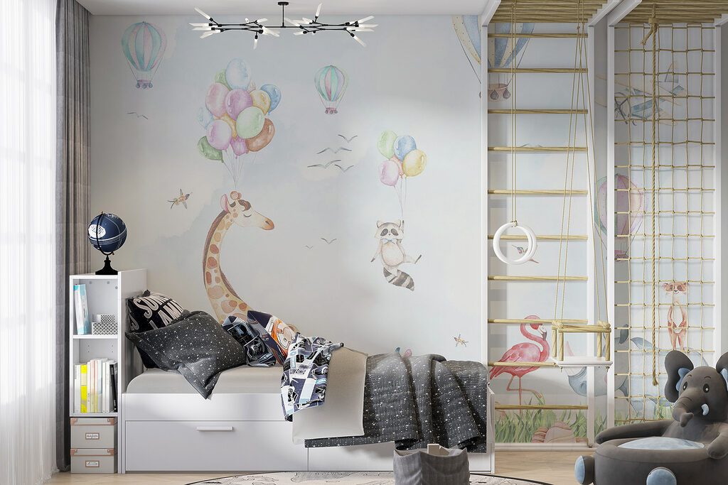 Animales bajo globos — interior 6