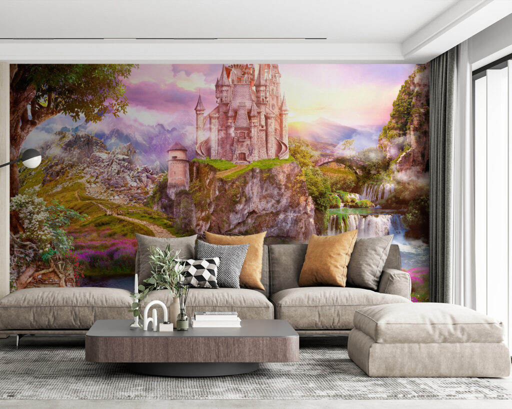 Castillo sobre cascada — interior 4
