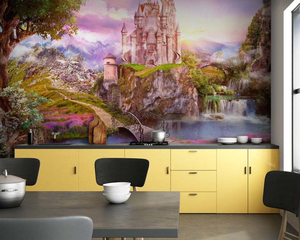 Castillo sobre cascada — interior 5