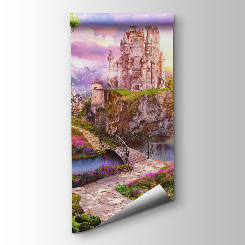Castillo sobre cascada — vista del producto