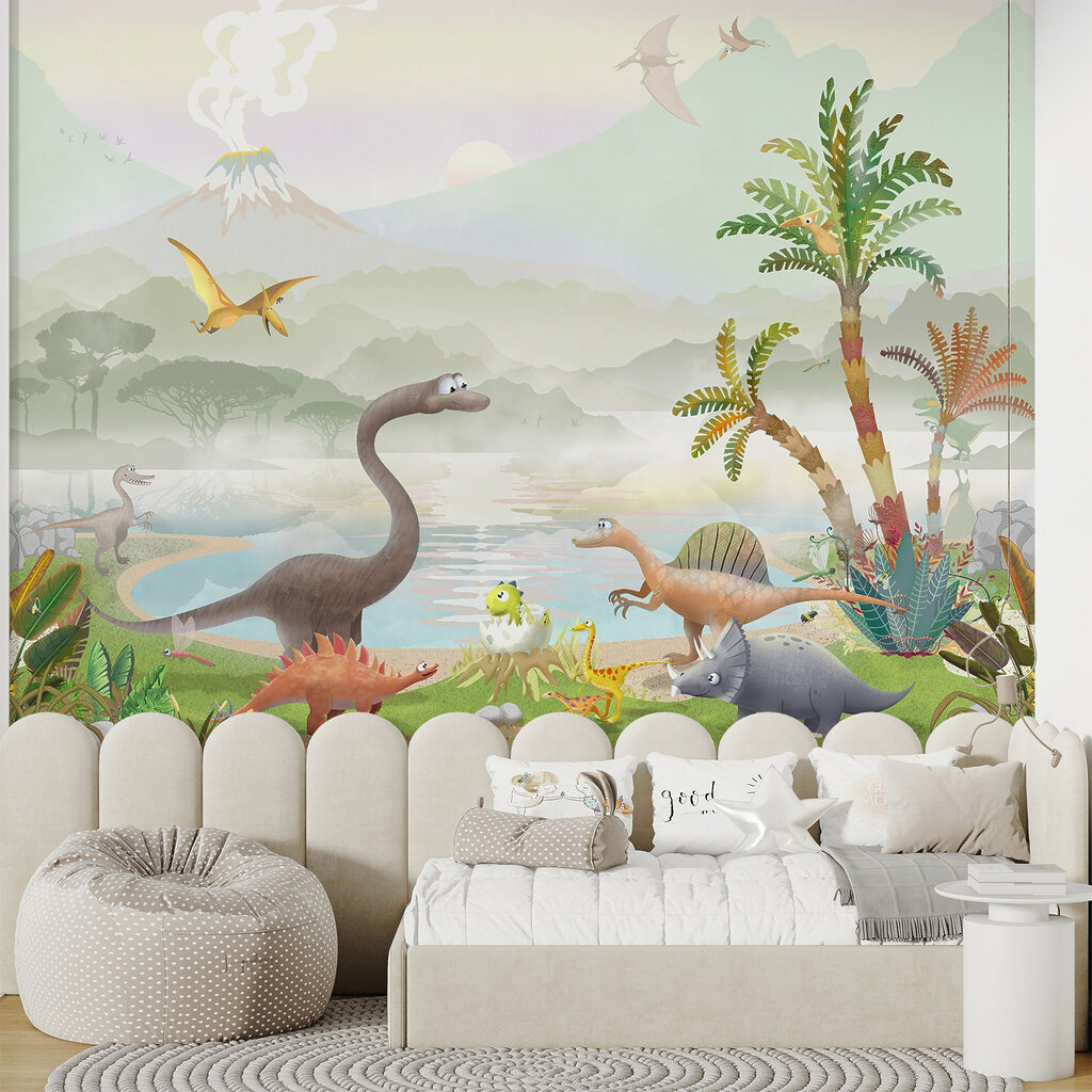Dinosaurios y lago tropical — interior 4