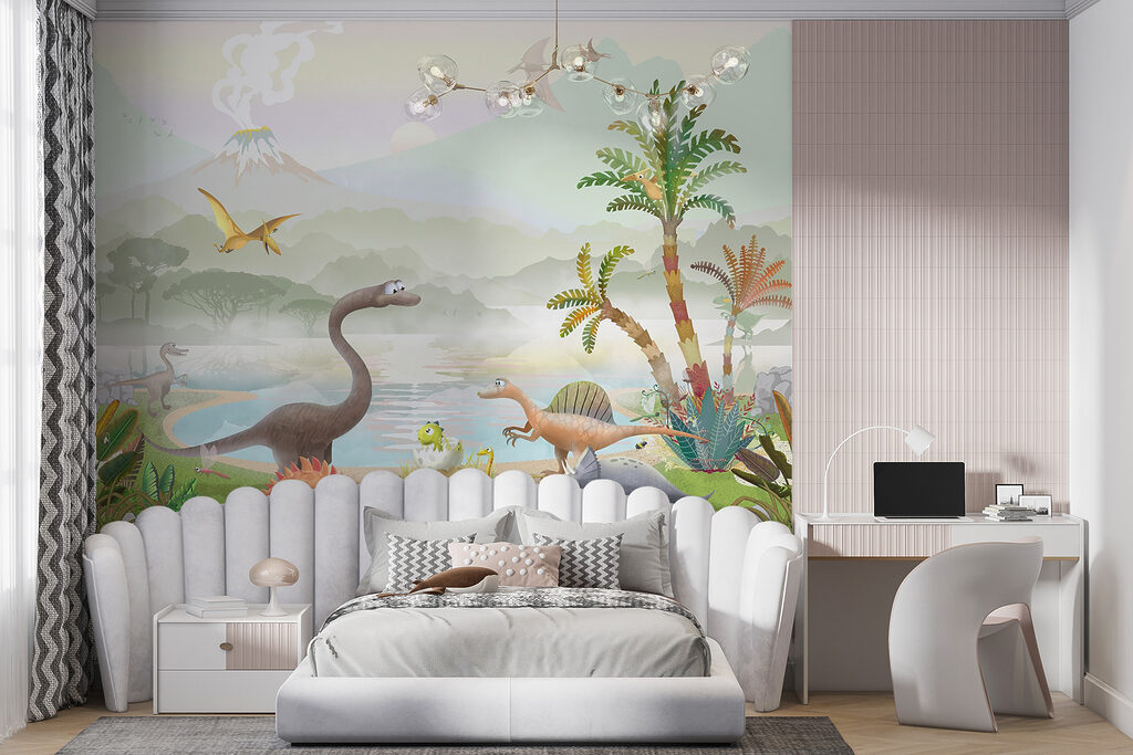 Dinosaurios y lago tropical — interior 5
