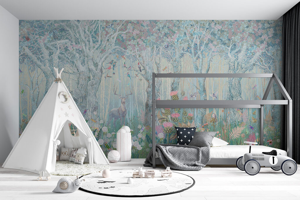 Ramas finas sobre flores — interior 3