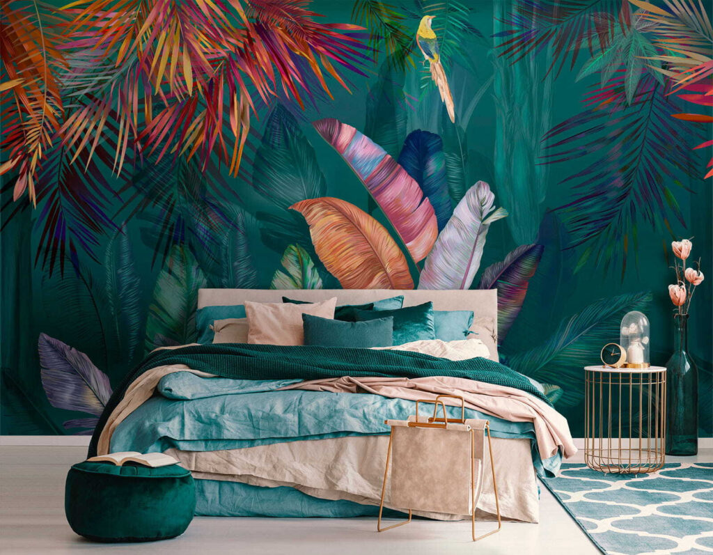 Hojas tropicales intensas — interior 2