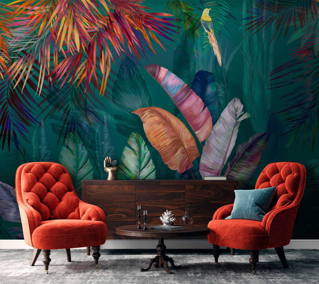 Hojas tropicales intensas — interior 4