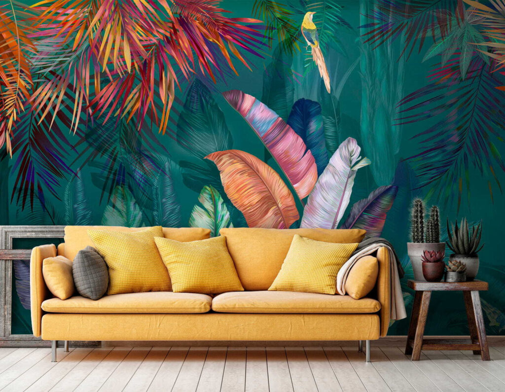 Hojas tropicales intensas — interior 5