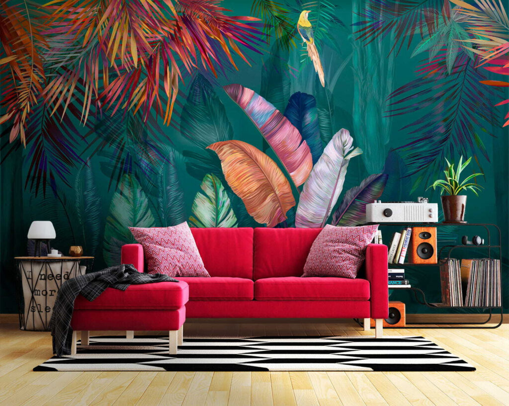 Hojas tropicales intensas — interior 6
