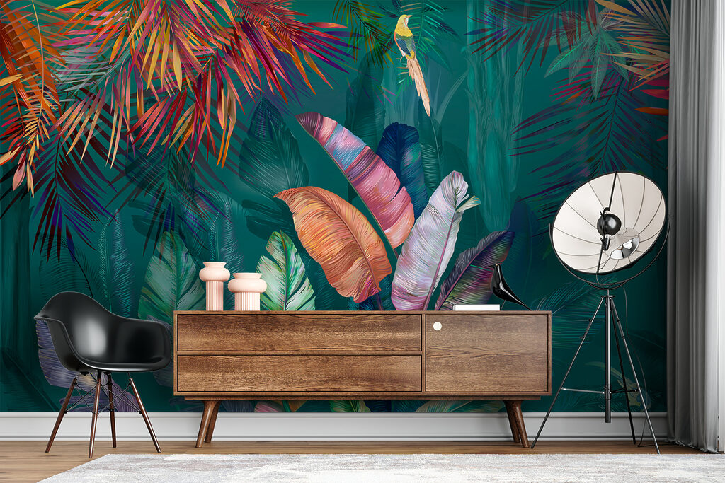 Hojas tropicales intensas — interior 13