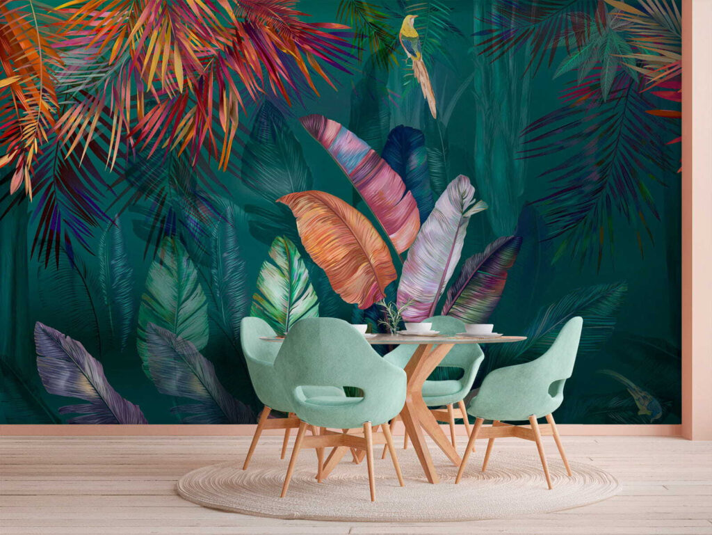 Hojas tropicales intensas — interior 8