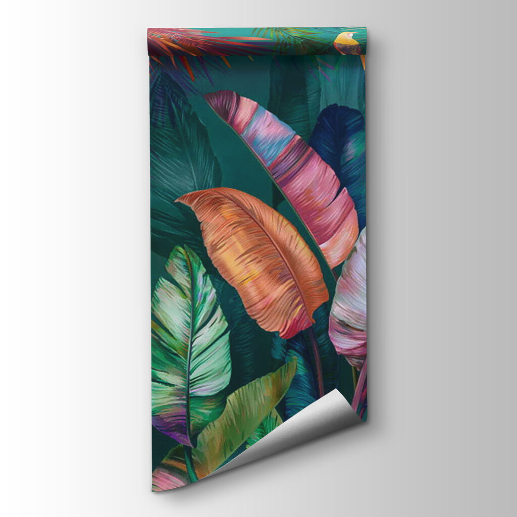 Hojas tropicales intensas — vista del producto