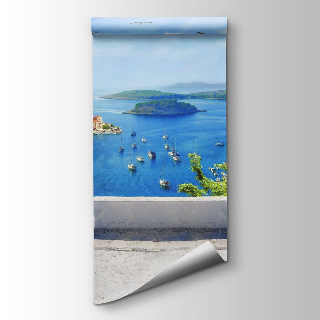 Terraza sobre agua azul — vista del producto