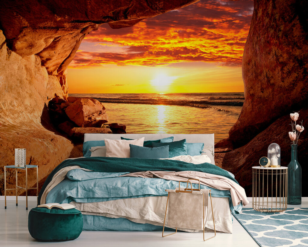 Atardecer en gruta marina — interior 2