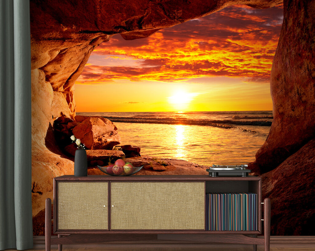 Atardecer en gruta marina — interior 5