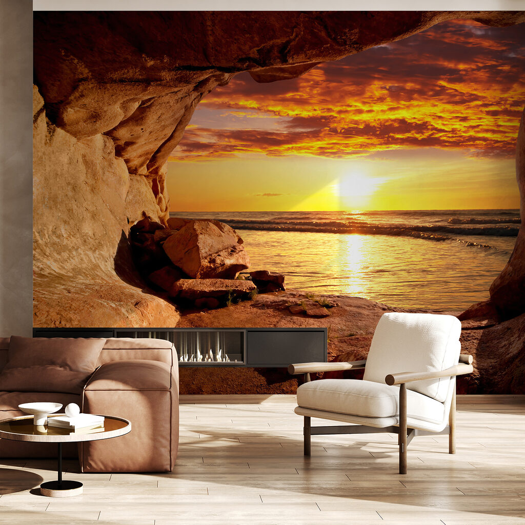 Atardecer en gruta marina — interior 12