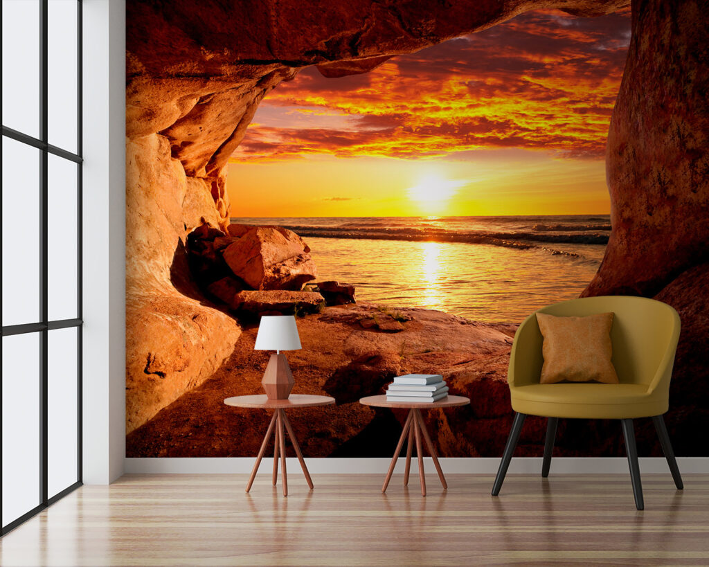 Atardecer en gruta marina — interior 7