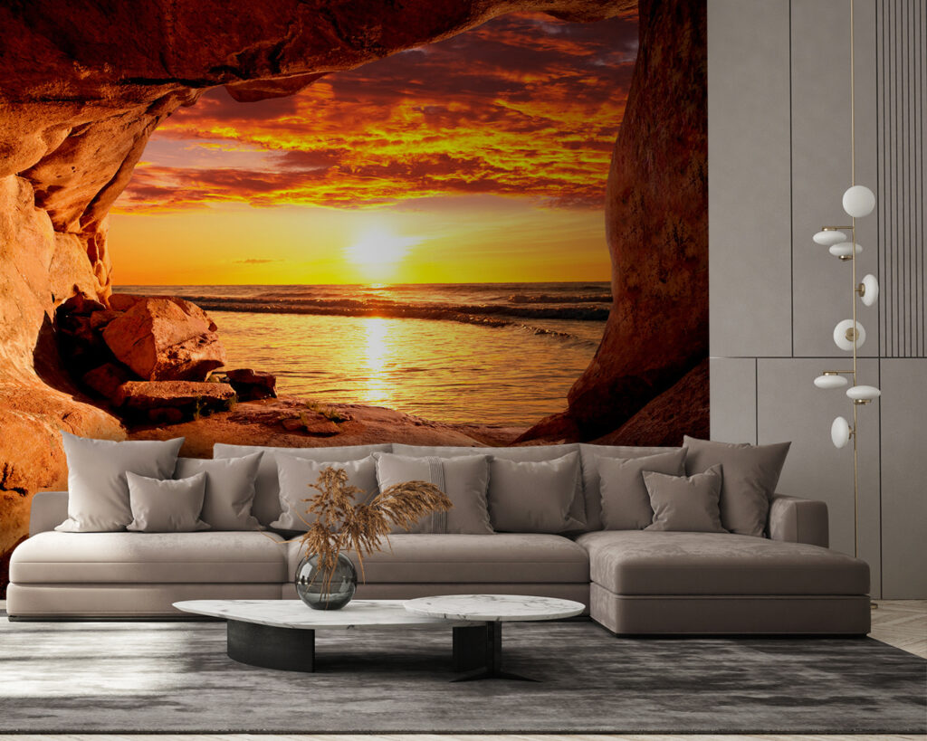 Atardecer en gruta marina — interior 9