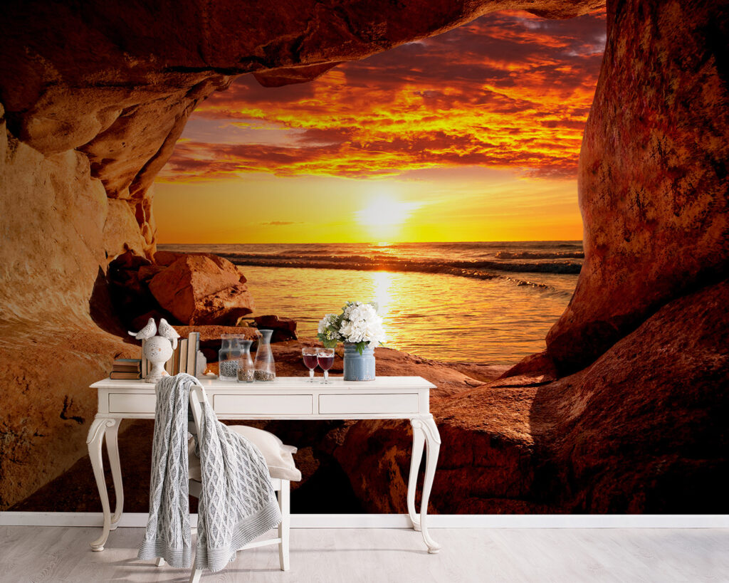 Atardecer en gruta marina — interior 8