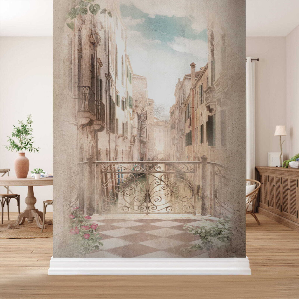 Balcón urbano en acuarela — interior 3