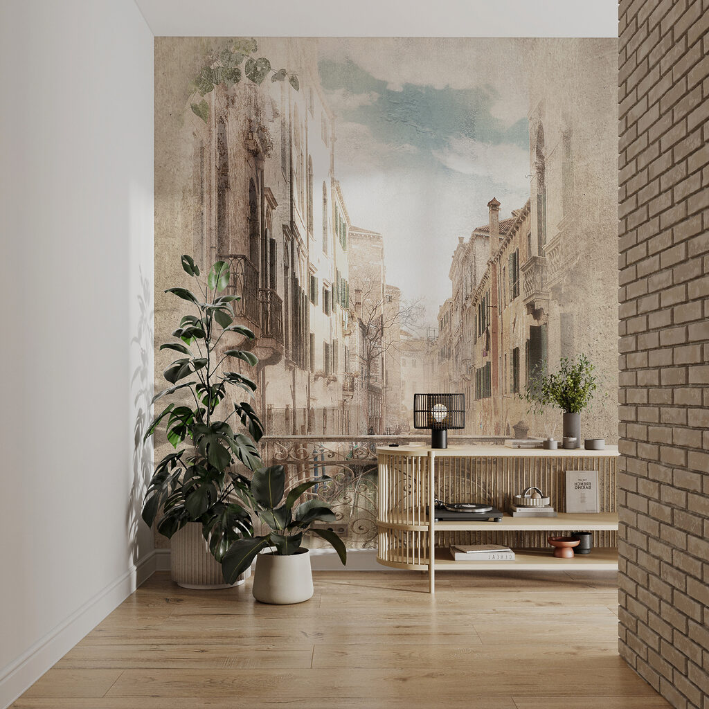 Balcón urbano en acuarela — interior 5