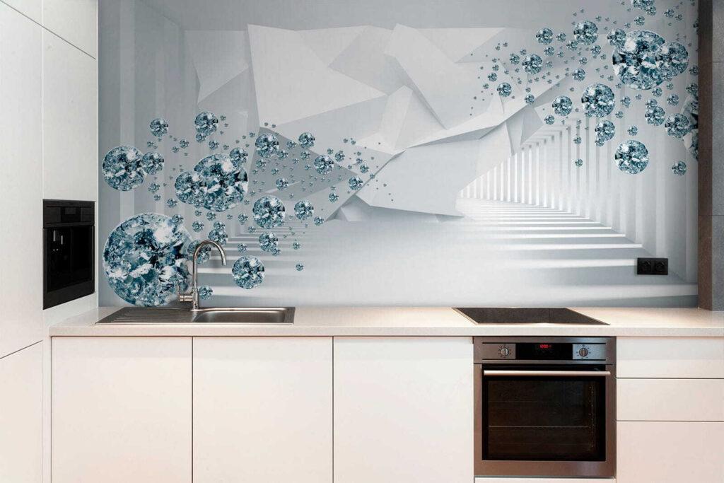 Esferas de cristal azul — interior 1