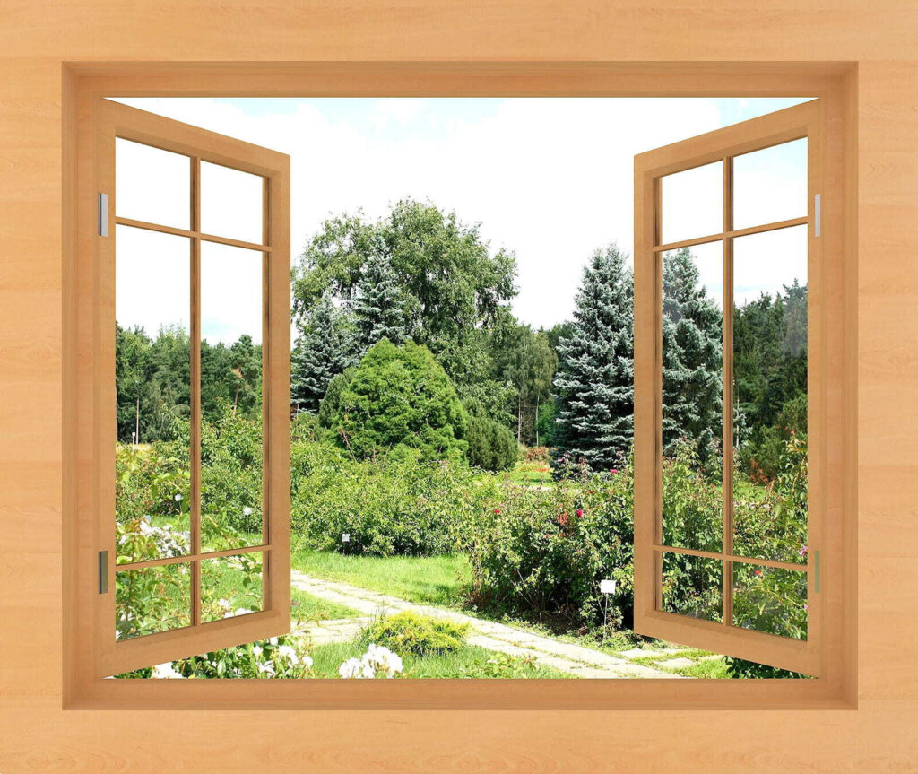 Ventana sobre el jardín — diseño completo